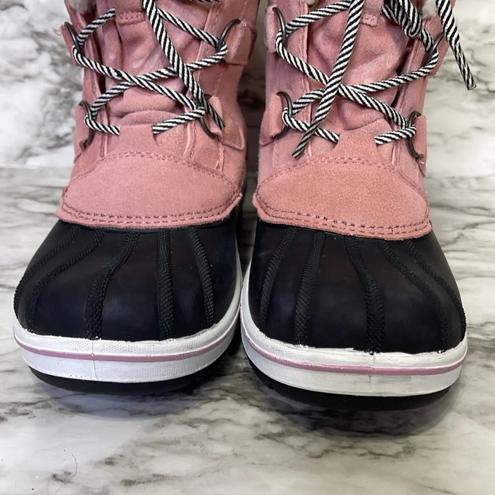 Cat & Jack Girls Snow Winter Waterproof Pink Boots Size 5
